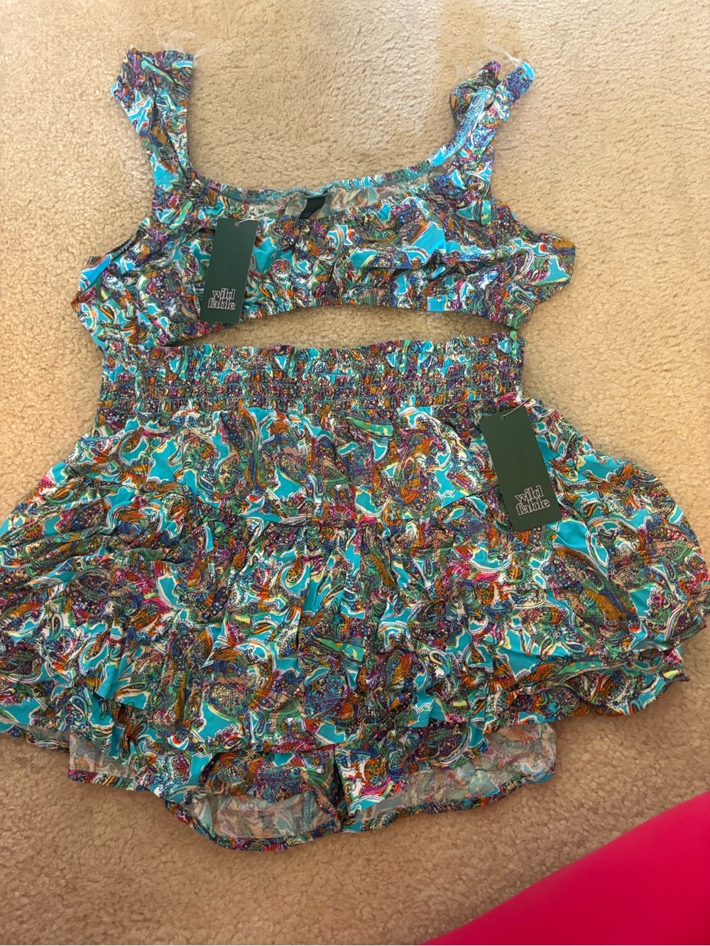 For Target Painted Paisley Matching Set